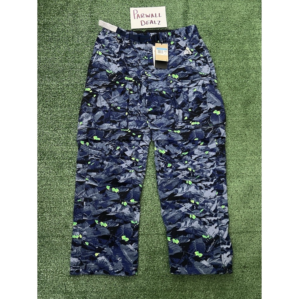 Nike ACG Smith Summit Water Repellent UV Cargo Pants Camo Mens Medium HQ0199-410